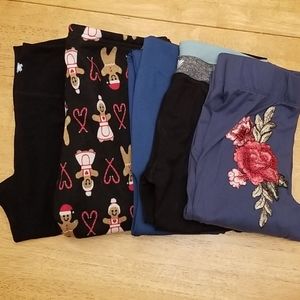 Bundle of 5 pairs of leggings